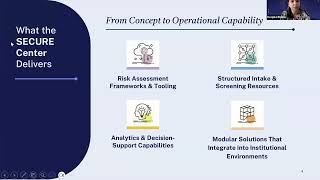NSF SECURE Center SPARK Webinar: AI and Analytics for Smarter Research Security