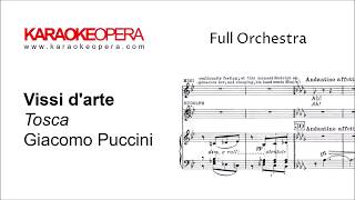 Karaoke Opera: Vissi d'Arte - Tosca (Puccini) Orchestra only version with printed music