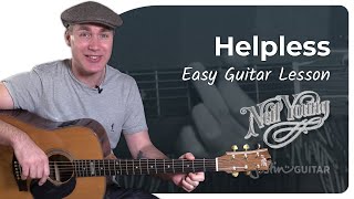 Helpless by Neil Young | Easy Acoustic Guitar Lesson