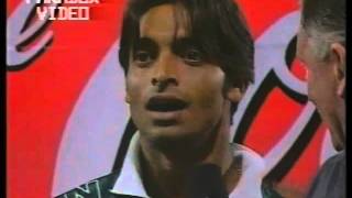 Shoaib Akhtar Interviewed after becoming Man of the Series.