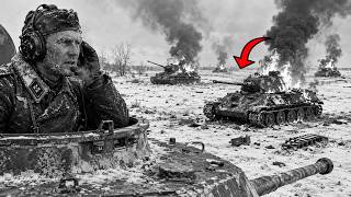 28 T-34s rolled over everything — a ghostly voice on the radio led him to victory