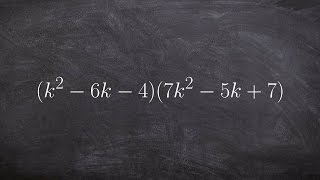 Multiply a Trinomial by a Trinomial Using a Rectangle - Math Tutorial