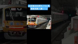 小田急5000形もころん号海老名駅入線シーン #鉄道 #小田急 #電車 #小田急線 #小田急5000形 #もころん #もころん号 #shorts