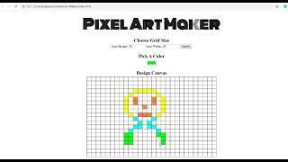 Pixel Art Maker In JavaScript With Source Code | Source Code & Projects