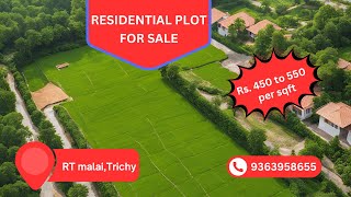 Residential plot for sale in RT malai,Trichy