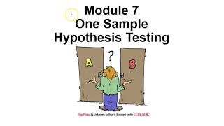 Module 7 Hypothesis Testing Introduction 1