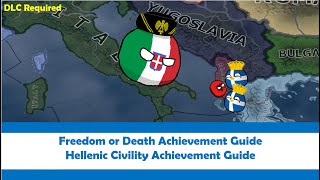 Dual Hoi4 Achievement Guide: Freedom or Death+Hellenic Civility (DLC Required) #heartsofiron4 #hoi4