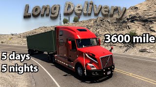 Long Delivery | Volvo VNL 860 | American Truck Simulator | Logitech G29 #logitechg29