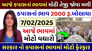 Kapas Na Bhav । 6/02/2025 । કપાસ ના ભાવ : Information about cotton crop price : આજનાં કપાસનાં ભાવ