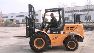 LTMG 4WD 4 ton rough terrain forklift with Japanese engine