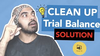 Clean Up Trial Balance - Solution