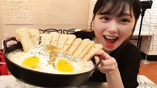 크림파스타🍝 5분안에 다 먹으면 평생공짜 도전먹방!! (feat 파스타킹)Eat pasta fast in 5 minutes korean mukbang eating show