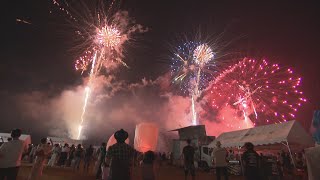 夜空照らす追悼の花火　西日本豪雨から3年　真備町で「最後の祭り」