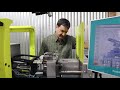 injection molding setup and run