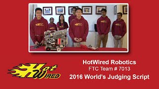 2016 FIRST Worlds FTC Judging Video Final