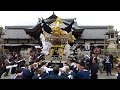 北条節句祭　宵宮　黒駒　拝殿前　屋台差し上げ　その２