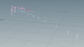 Houdini Crowds test. Vex: getting crowds to line up by number