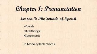 Your Sindarin Textbook Lecture Series - 1.3 The Sounds of Speech