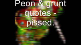 Warcraft II - Peon \u0026 Grunt quotes