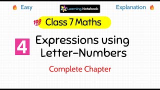 Class 7 Expressions using Letter Numbers - Class 7 maths ganita prakash chapter 4