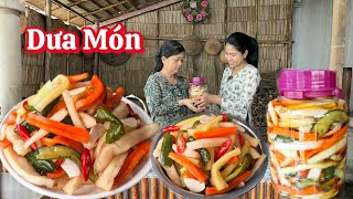 DƯA MÓN không phơi nắng rau củ giòn ngon thấm vị màu đẹp bắt mắt để được lâu