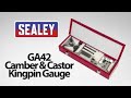 Sealey Camber & Castor Kingpin Gauge - GA42 & GA44