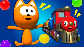 ¡Vamos a Hacer una Piscina de Pelotas de Colores! Videos para Niños con el gatito Kote