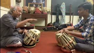 pandit #nayanghosh teaching his student #tabla #pakhwaj #indiandrum