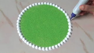 दीवाली के लिए सबसे अच्छा, सुंदर और आसान रंगोली डिजाइन - Diwali Rangoli 2019    #HappyDiwali