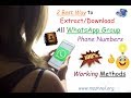 How to Export OR Download All WhatsApp Group Contacts | 2 Ways