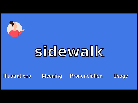 Is sidewalk a noun?