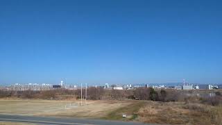 淀川河川公園赤川鉄橋から菅原大橋散歩実況中継