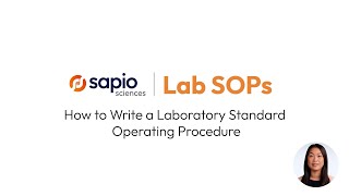 How To Write A Laboratory Standard Operating Procedure