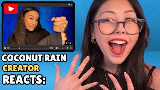 Original ‘Coconut Rain’ Creator Reacts to YouTube ASMRtists’ Versions! 🥥🌧️ (FIRST TIME REACTION)