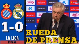 ES INEXPLICABLE QUE NO HAYA SIDO ROJA! | Ancelotti Rueda de Prensa  | ESPANYOL 1-2 REAL MADRID