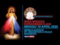 MISA MINGGU KERAHIMAN ILAHI - 19 APRIL 2020