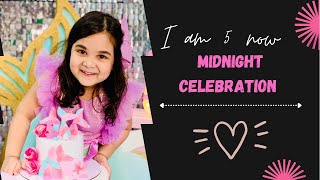 Guddu's Birthday Celebration || Midnight Celebration || 5th Birthday Party || Family Celebration