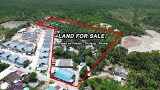 ขายที่ดินป่าคลอก ภูเก็ต 15 ไร่ สร้างบ้านจัดสรรได้ Land for sale in Phuket