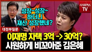 재테크 신(?) 이재명 자택 3억에서 30억으로?...시원하게 비꼰 국민의힘 김은혜 \