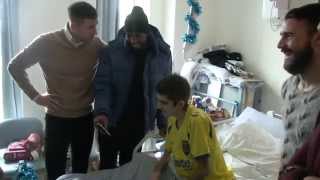 Pompey squad visits QA children's ward