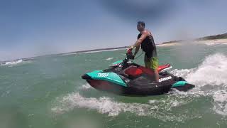 launching the Seadoo spark trix in big waves at Inverloch surf beach!!!!