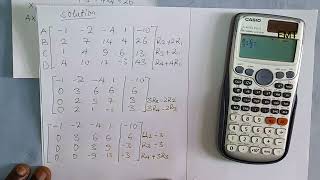 Gauss Jordan Elimination Method With Calculator