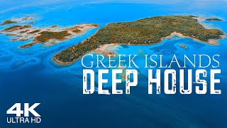 [4K] GREECE 🇬🇷 Best Vocal DEEP HOUSE 2024 | 3 HOUR Aerial Relaxation Drone Film HITS MIX