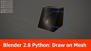 Blender 2.8 tutorial : Draw on Mesh with Python