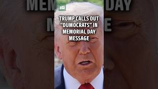 Trump jabs at “Dumocrats” in divisive Memorial Day message