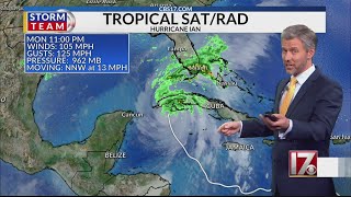Hurricane Ian's 9/26 11pm update