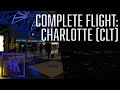 COMPLETE Night Airport & Flight Ambience | Charlotte Douglas International (CLT) | Takeoff & Landing