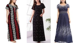 Beautiful Cotton Nighty Design | Ladies Nighty Design Images | Night Gown Dresses