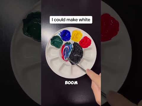 What subtractive primary colors make white?