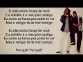 Fico Assim Sem Você (Letra) - Claudinho e Buchecha